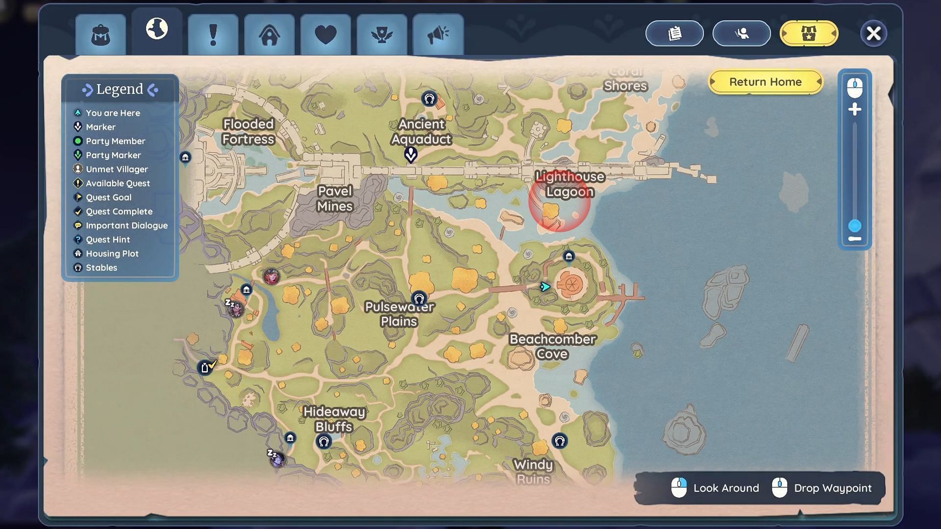 Your target is a cliffside location with the tree with orange leaves (Image via Singularity 6)